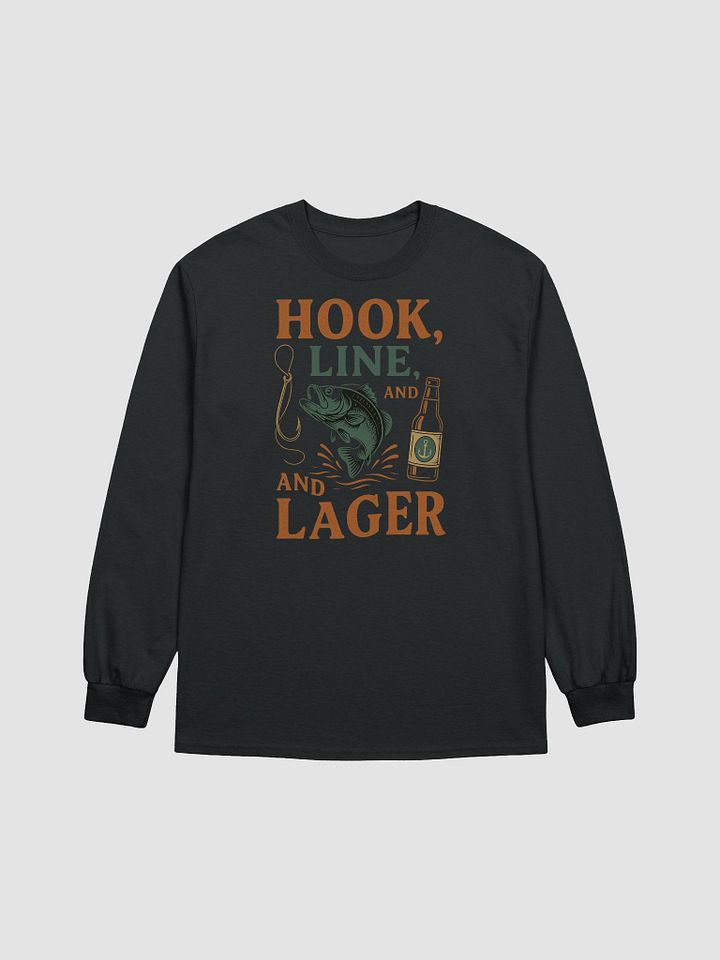 Long Sleeve Fishing Shirt – Hook, Line, & Lager Graphic Tee product image (2)