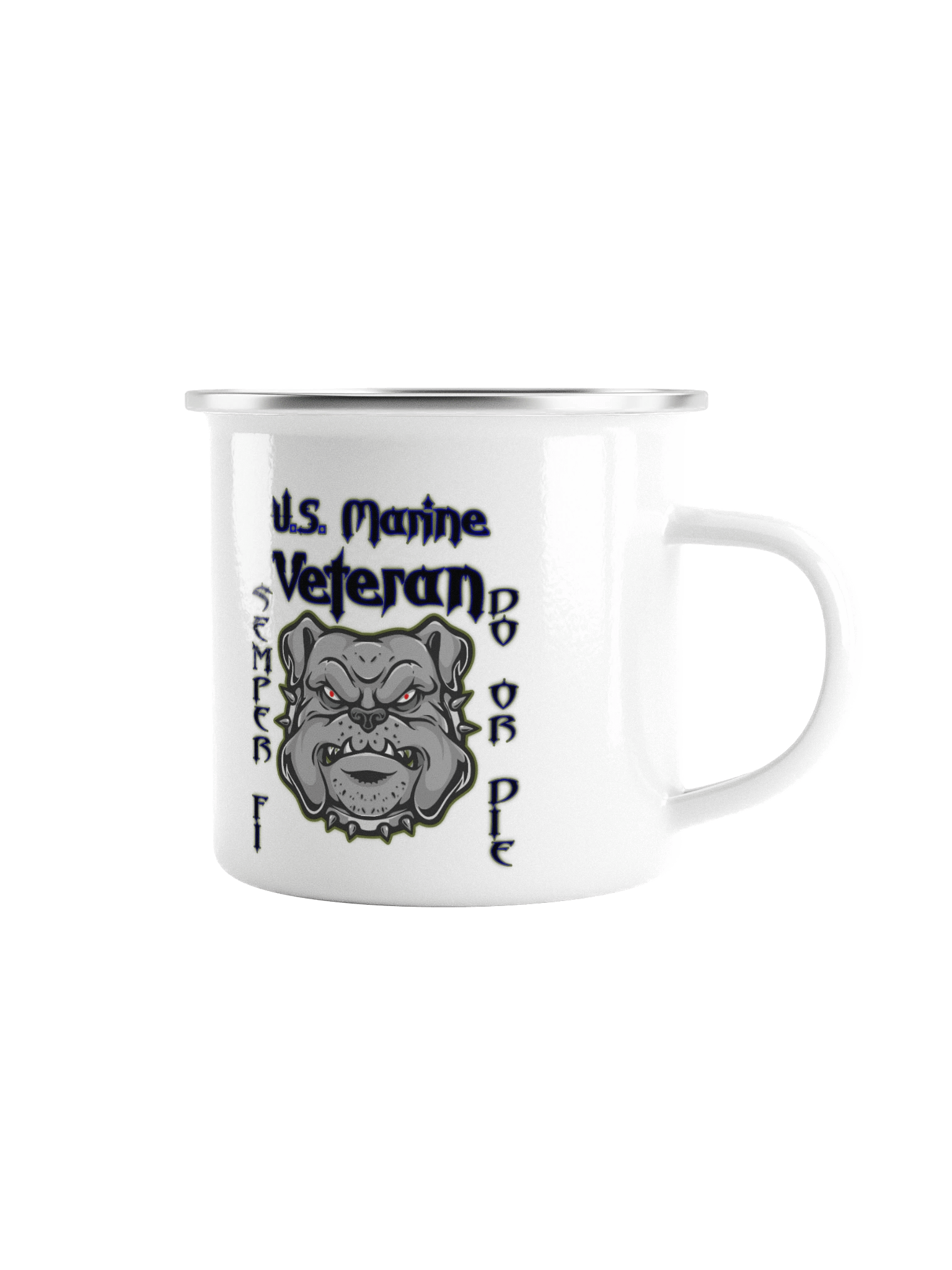 US Marines Veteran Enamel Mug product image (1)