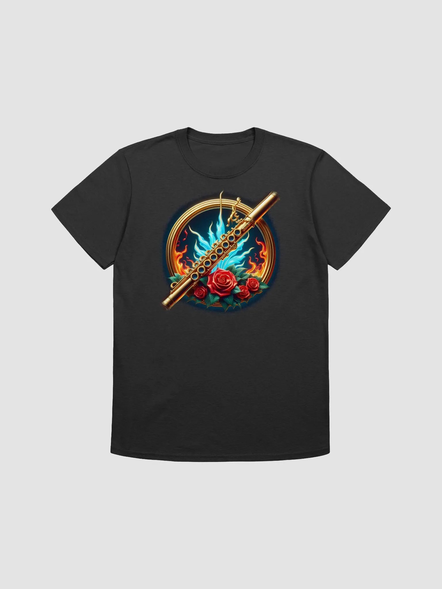Golden Flute Harmony - Unisex Flute T-Shirt #12 product image (1)