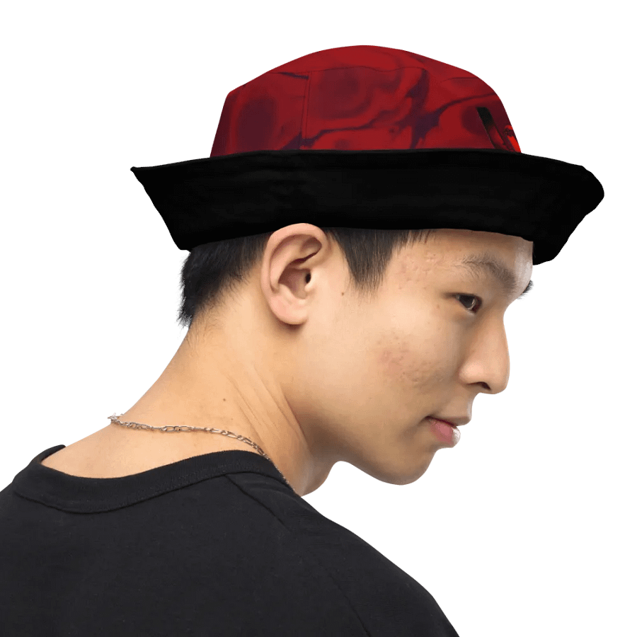 Reversible Black/Blood Paradise Bucket Hat product image (12)