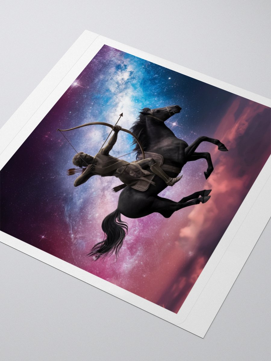 Exclusive Sagittarius Zodiac Sticker: Centaur Archer in Cosmic Twilight - Perfect for Astrology Fans and Unique Gifts! product image (9)