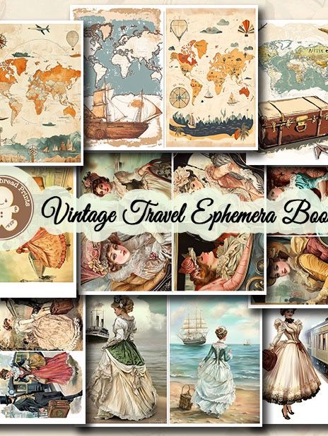 Wanderlust Chronicles Vintage Travel 3-in-1 Jumbo Collection - Digital Download product image (11)