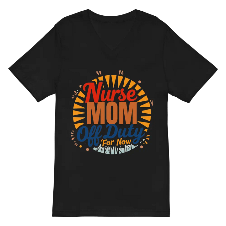 Off Duty Nurse MOM V-Neck Tee product image (3)