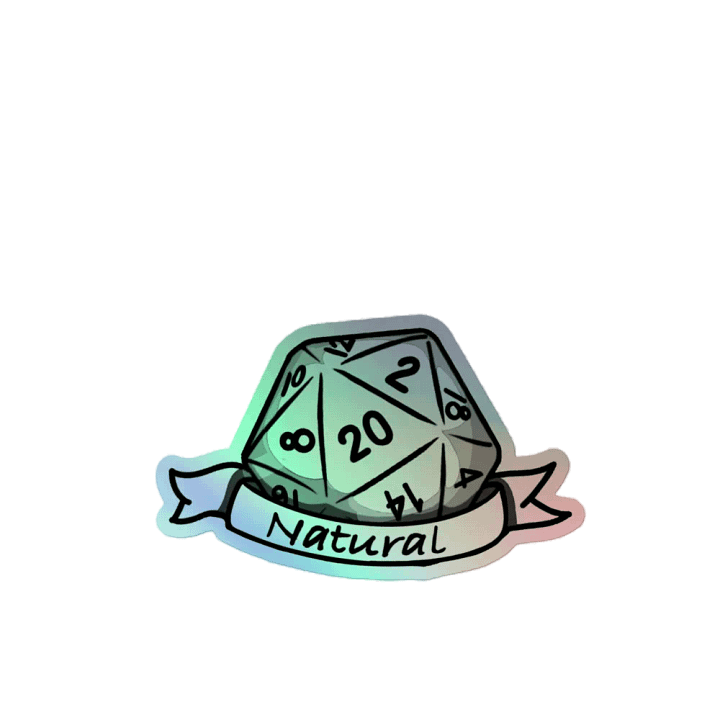 Natural 20 - Holographic Sticker product image (2)