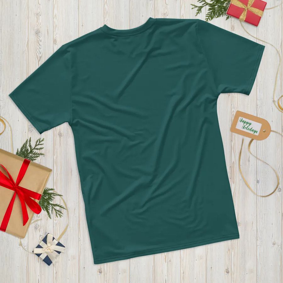 Plain Teal Green Soft Summer Men's Crewneck Polyester Heavyweight Premium T-Shirt by Treasure Pie product image (12)