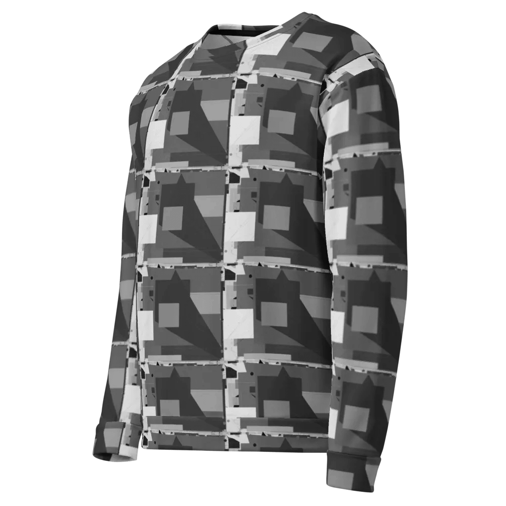 Anti AI Urban Camouflage Sweater - Grey (Unisex) product image (8)