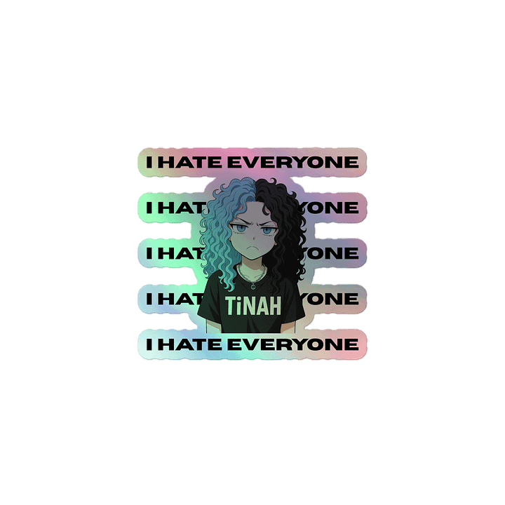I Hate Everyone - Holo Sticker product image (1)