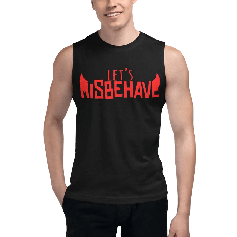 Let's Misbehave Muscle Shirt (Black) product image (5)