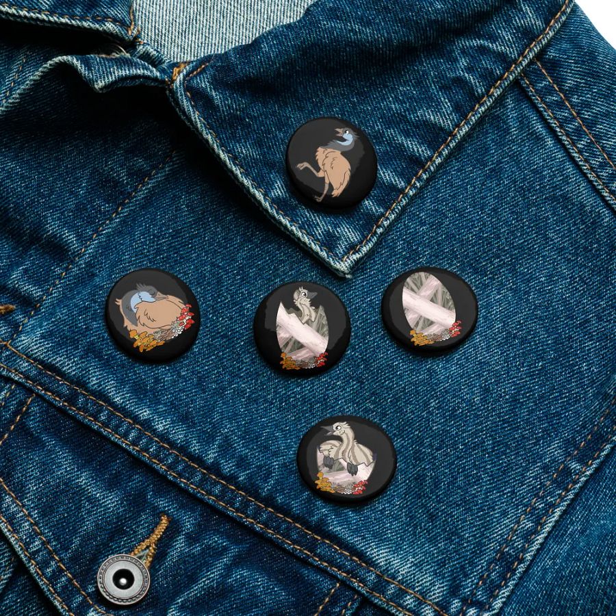 RAWR Earthen Pins - Small Black product image (3)