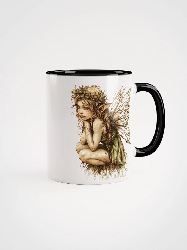 The Fairy of the Forest Ceramic Mug with Black Color Inside product image (1)