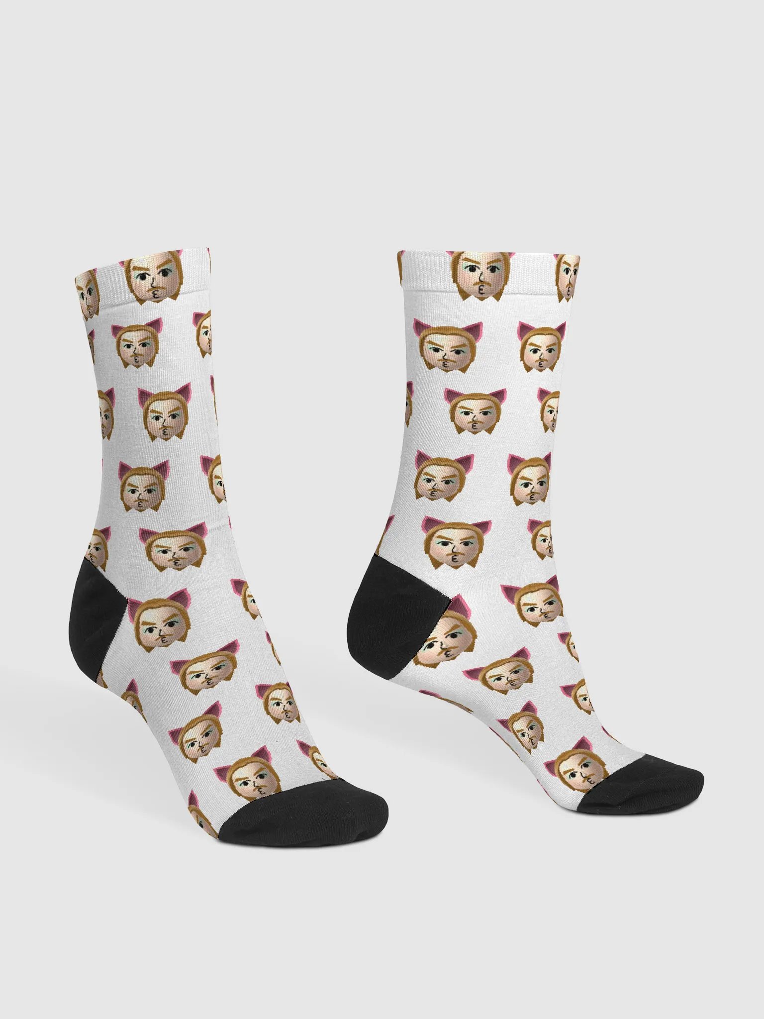 Furry Mii Patterned Socks product image (3)