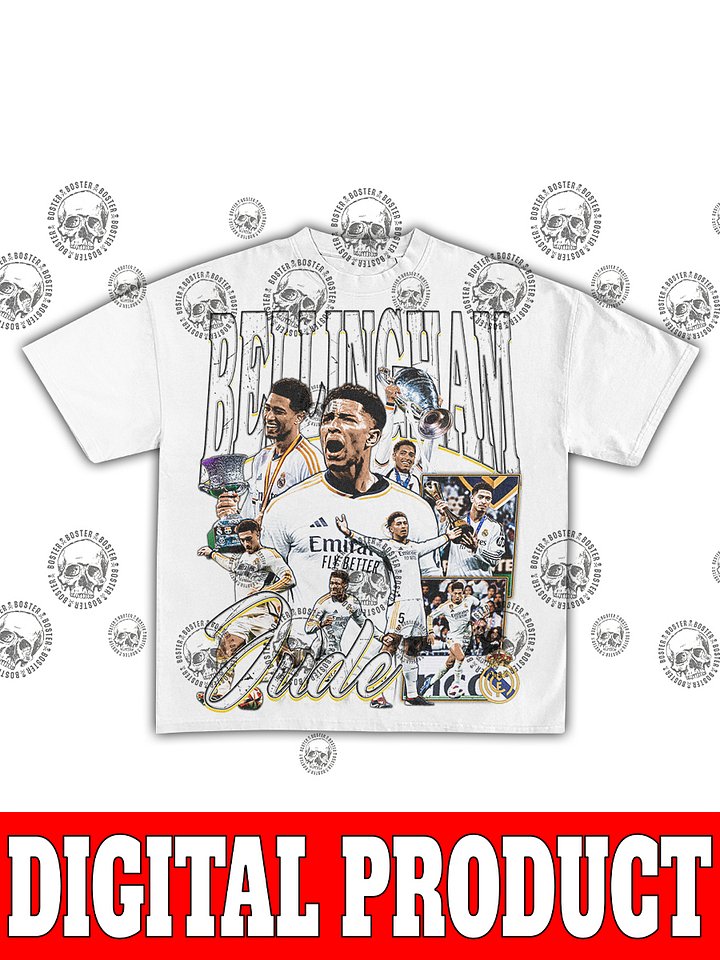 Jude Bellingham Real Madrid Midfielder Number 5 Vintage Football Bootleg Graphic product image (2)