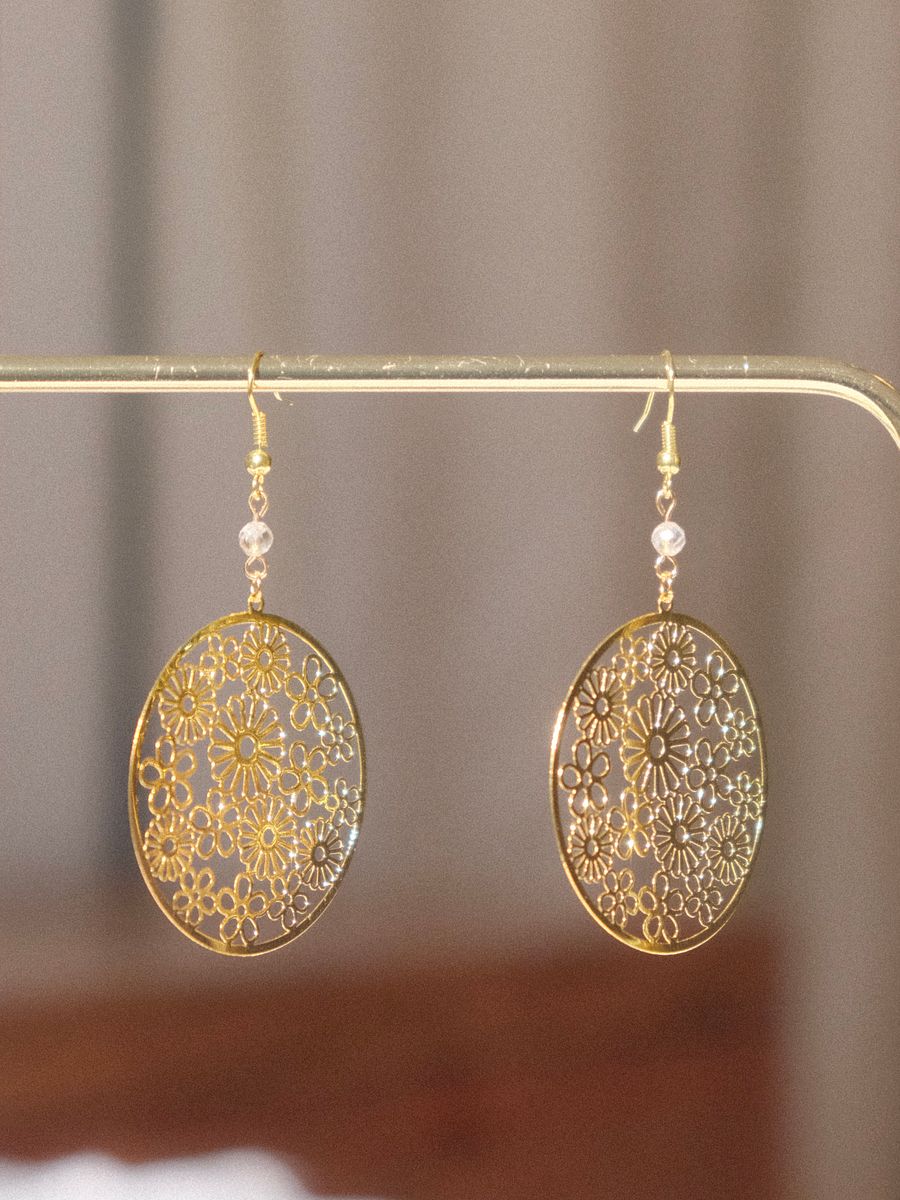 Floral wheel - Citrine earrings product image (3)