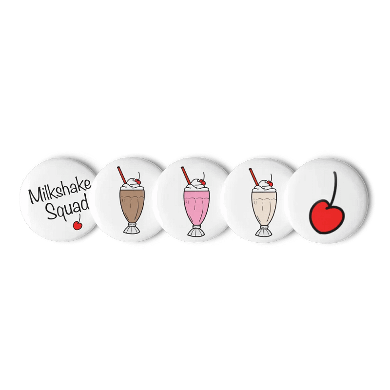 Milkshake Squad Pins | Set of 5