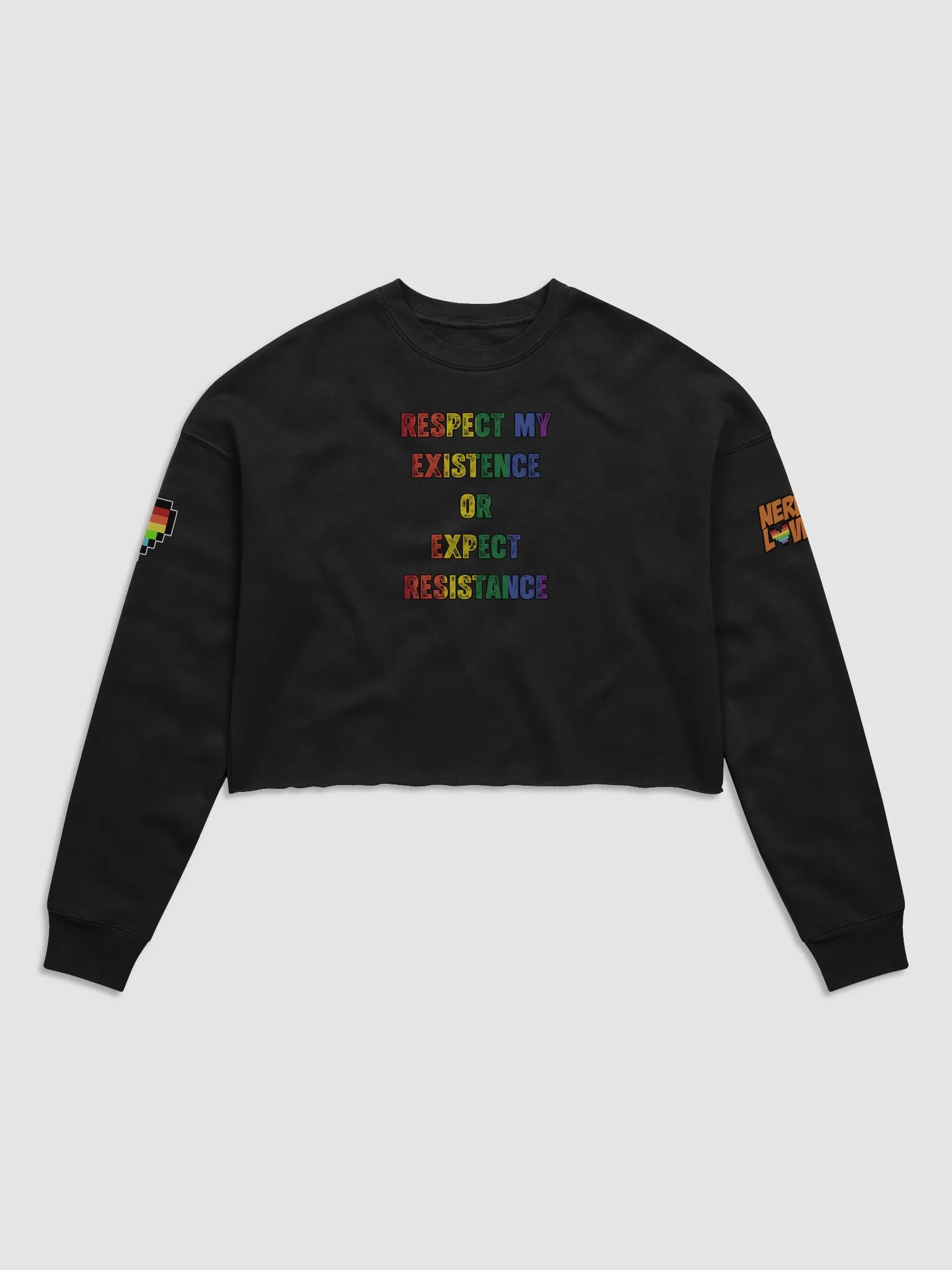 Respect my Existence or Expect Resistance - Crop Top Shirt product image (1)