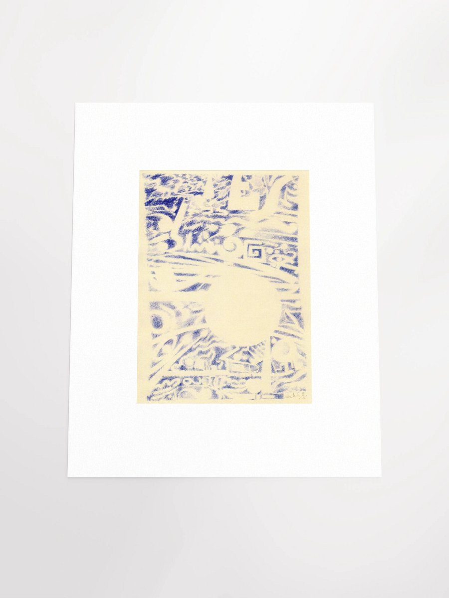 Blue Abstract 11.02.90 Print product image (4)