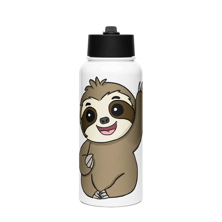 Stainless Steel Water bottle With Straw - Wave product image (1)