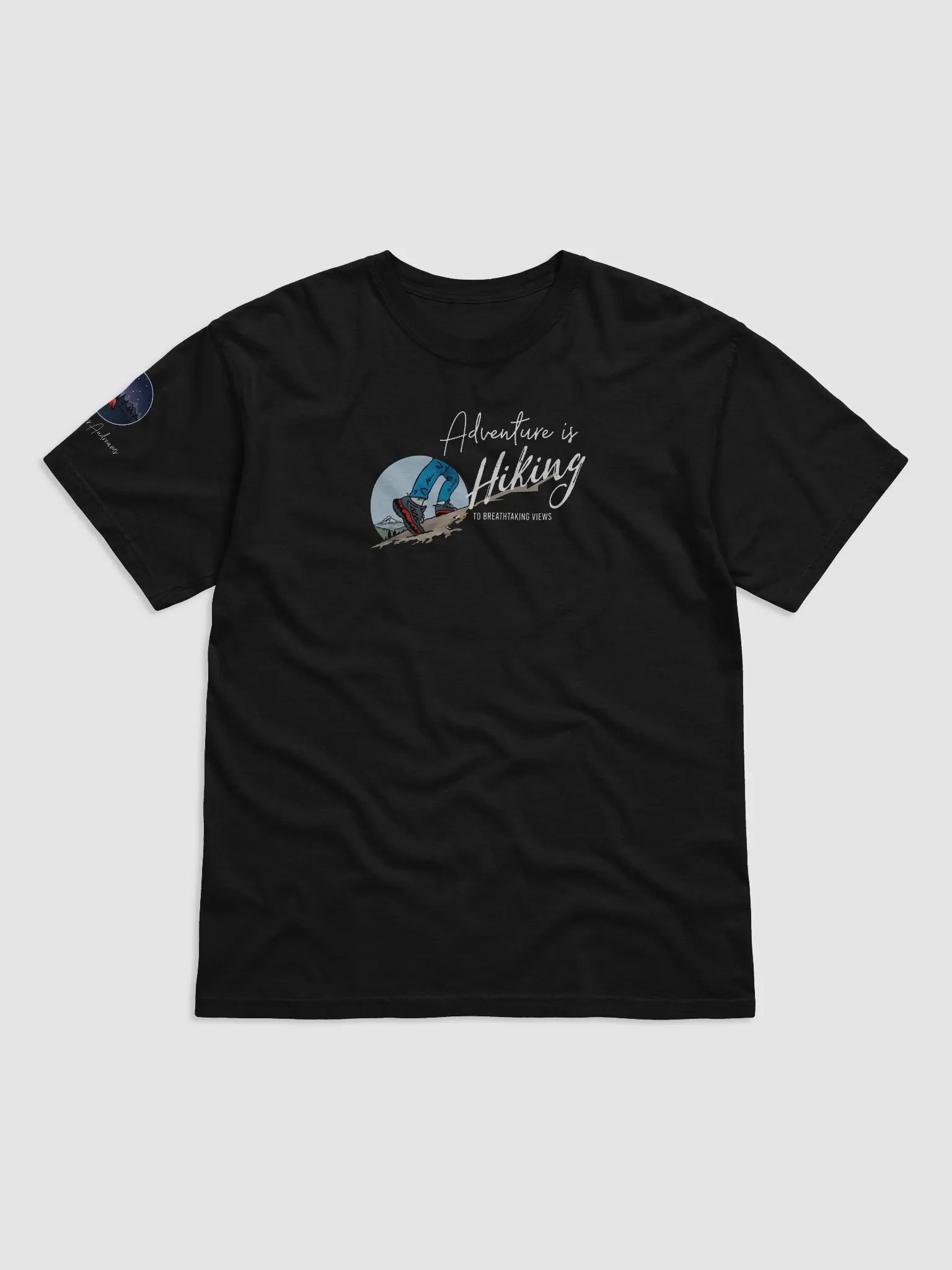 T-Shirt - Dark - Adventure is Hiking product image (2)