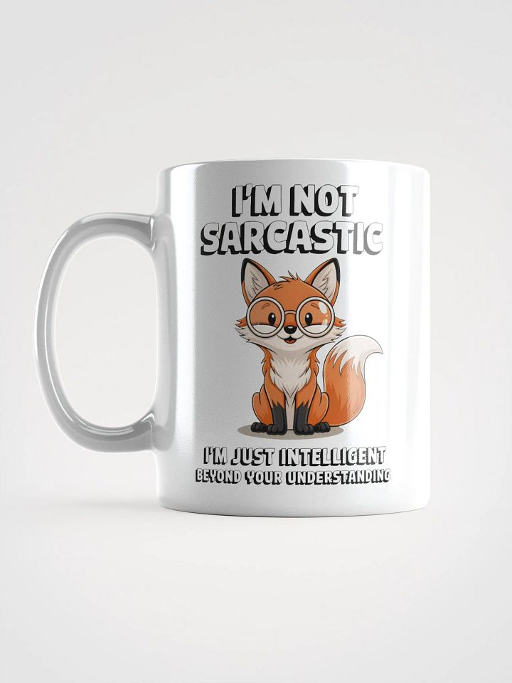 Witty Fox Not Sarcastic Mug product image (6)