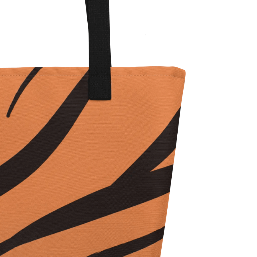 All-Over Print Large Tote Bag w/ Pocket - Tiger product image (9)