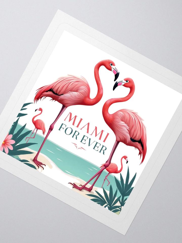 Tropical Flamingo Love Kiss Cut Stickers product image (6)