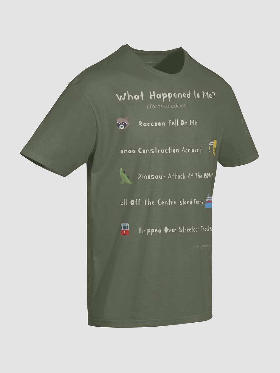 WHAT HAPPENED TO ME ? (Toronto Edition): Unisex Softstyle T-shirt, Military Green product image (6)