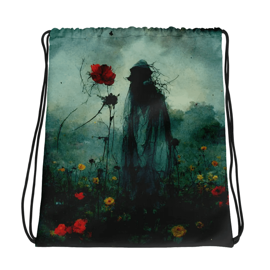 Ethereal Blossom Dream Drawstring Bag product image (1)