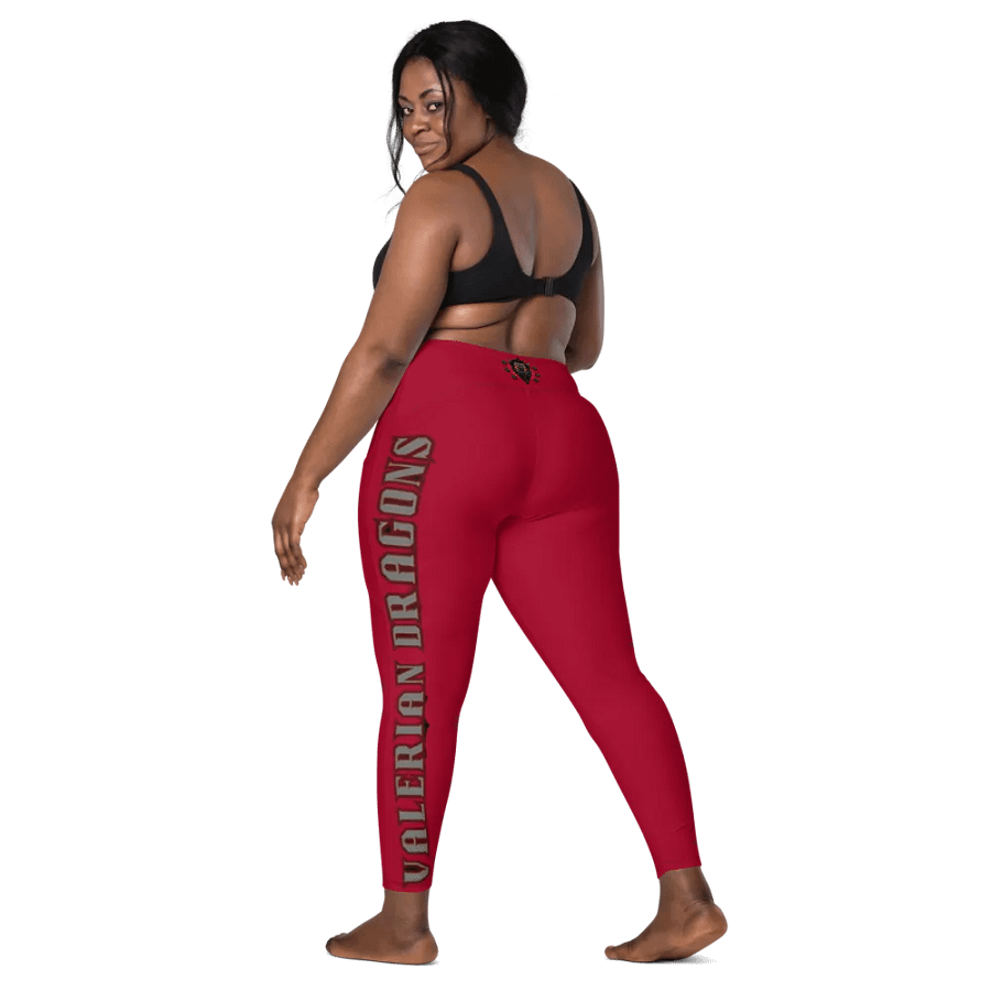 RED demon soul square up women's pocket leggings product image (10)
