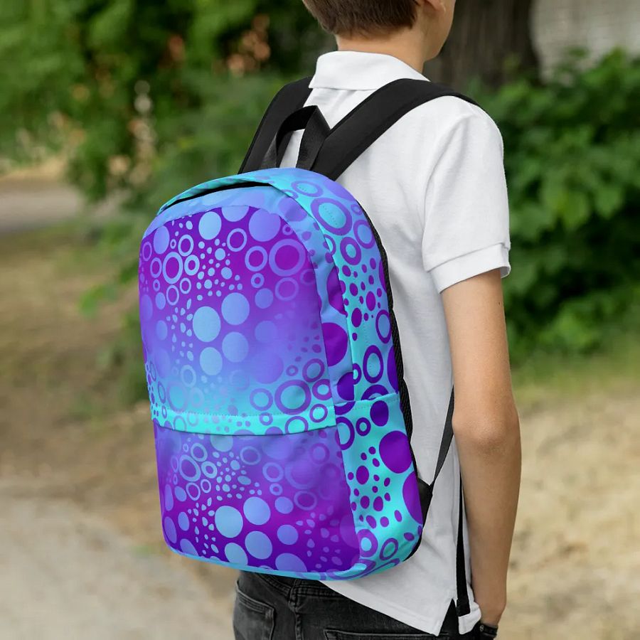 Cool Neon Circles Backpack product image (2)
