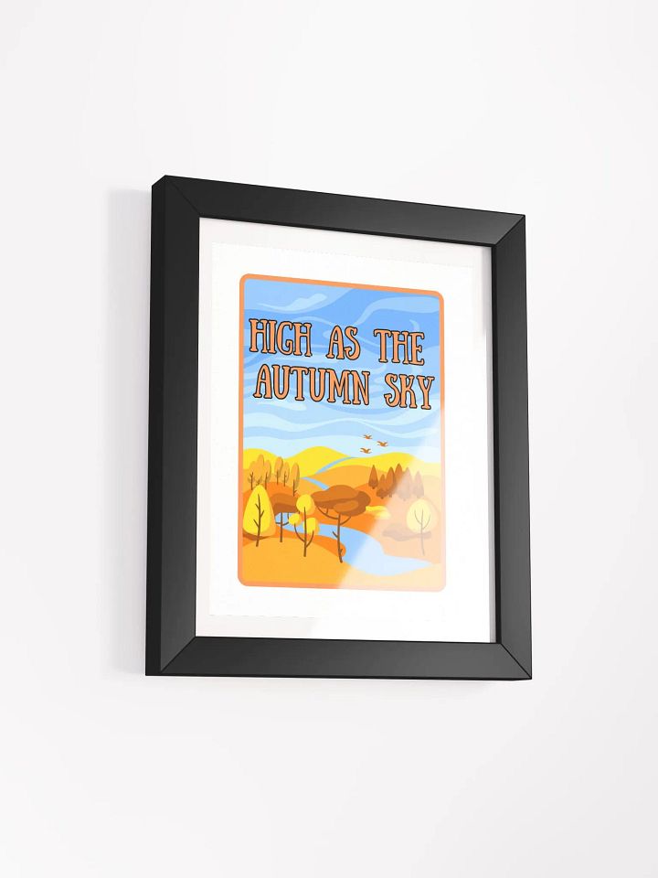 High as the Autumn Sky Matte Framed Poster product image (2)