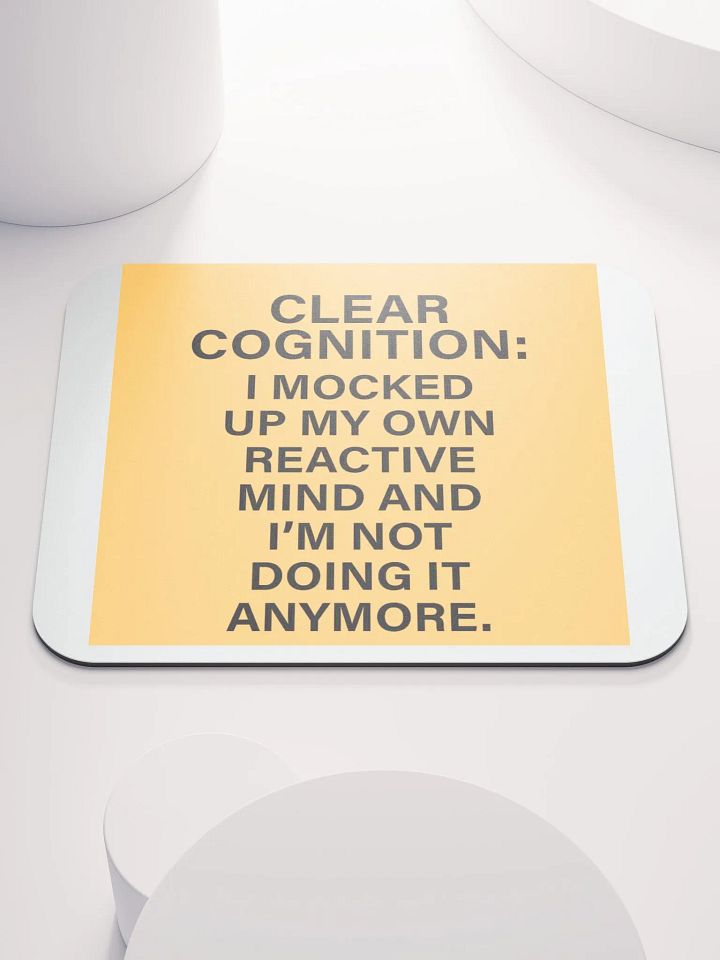 Clear Cognition Mouse Pad in Goldenrod product image (1)