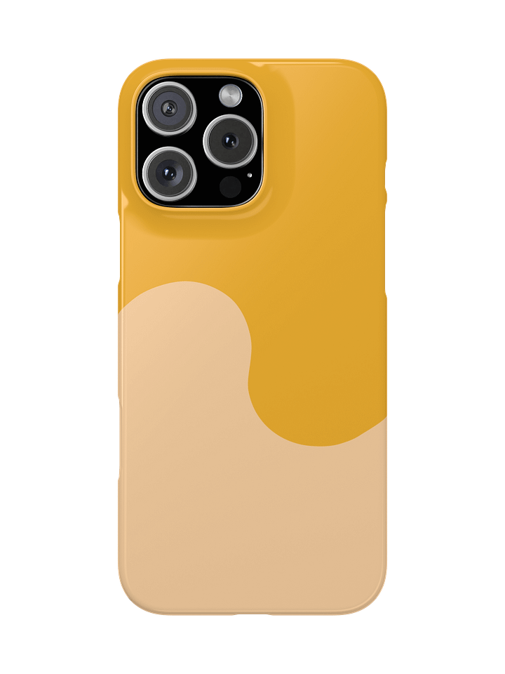 Orange Honey Cream Minimal Wave iPhone Case product image (13)