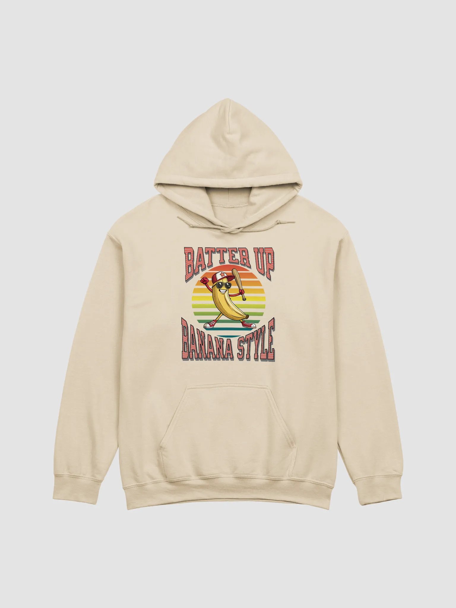 Batter Up Banana Style Baseball Cheerful Hoodie product image (1)