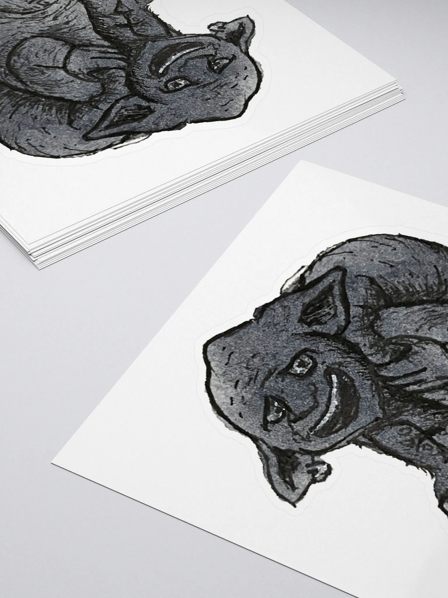 Watercolour Blobs Sticker- Payne's Gray product image (4)