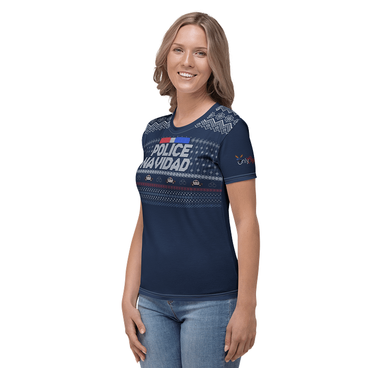 Police Navidad All-Over Print Women's Tee product image (2)