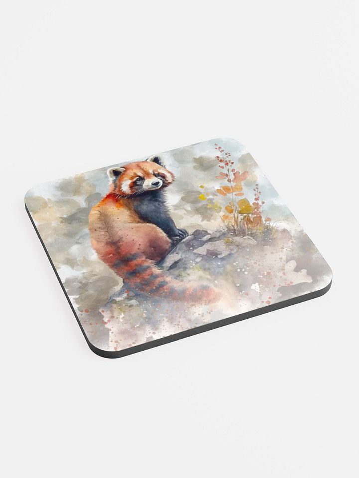 Red Panda Watercolour Coaster product image (2)