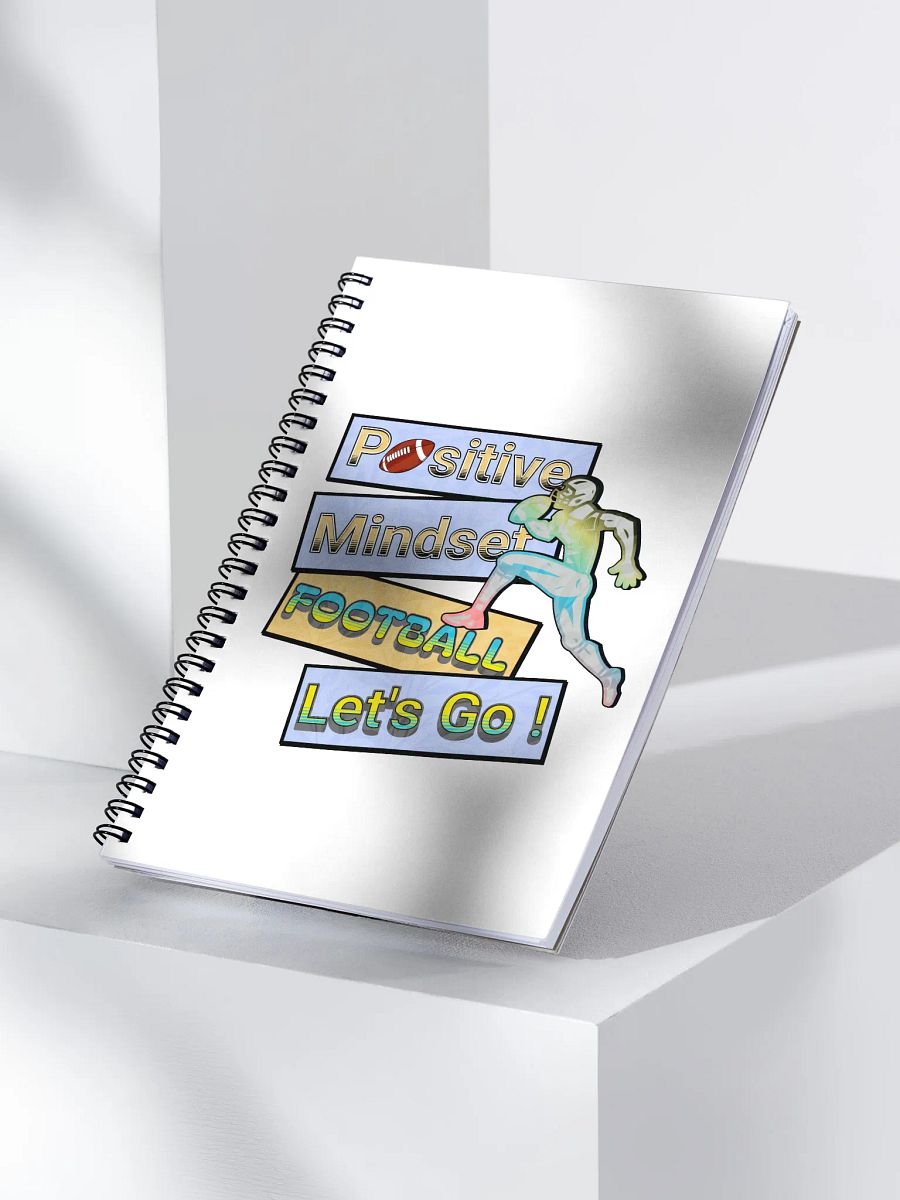 Positive Mindset Football Spiral Notebook product image (3)