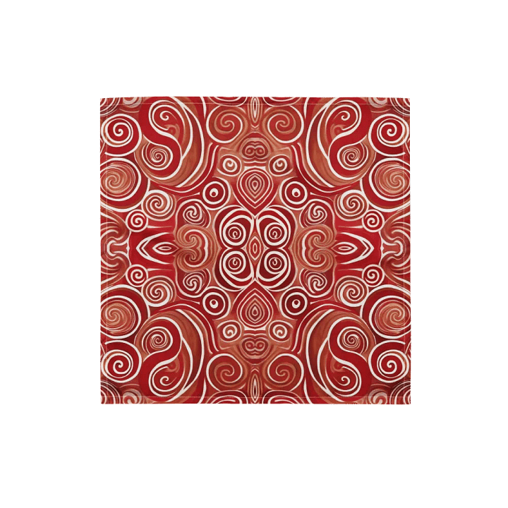 Funky Cherry Swirls Liquid Tie-Dye Bandana product image (2)