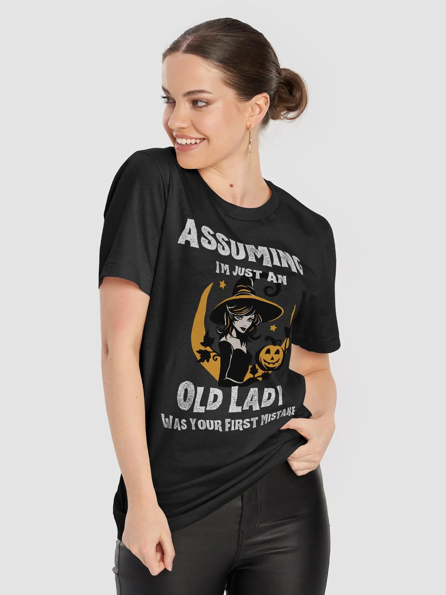 Assuming I'm Just An Old Lady Was Your First Mistake Witch T-Shirt product image (2)