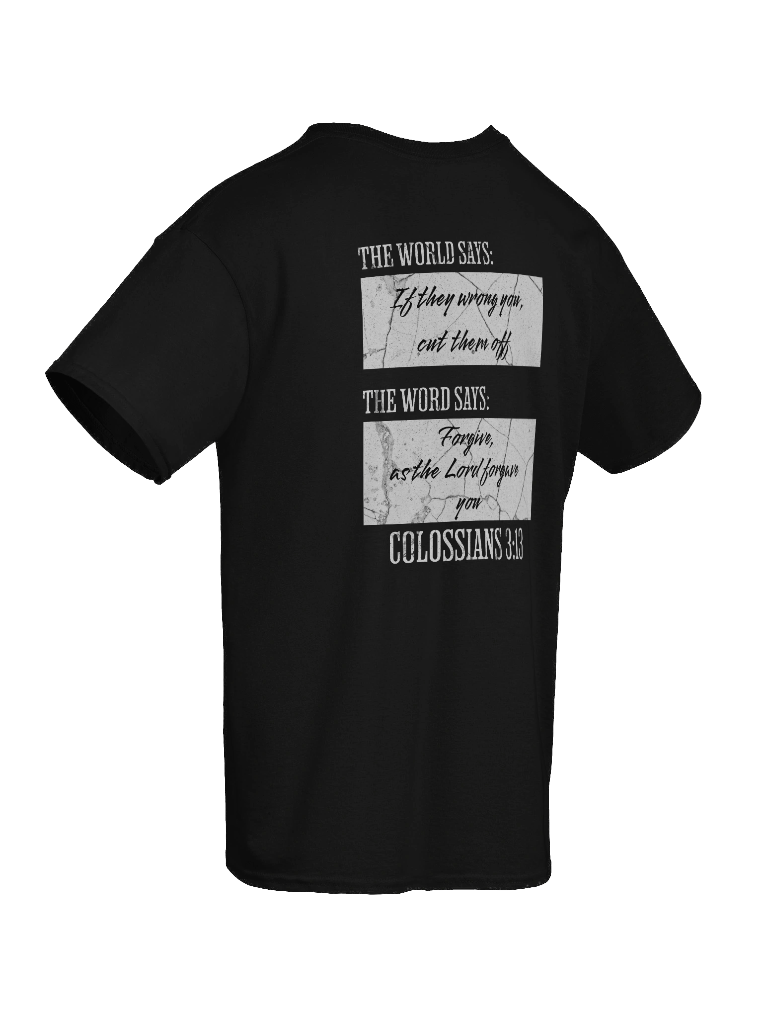 YHWH Heavyweight Tee - Word vs World "Forgiveness" product image (7)