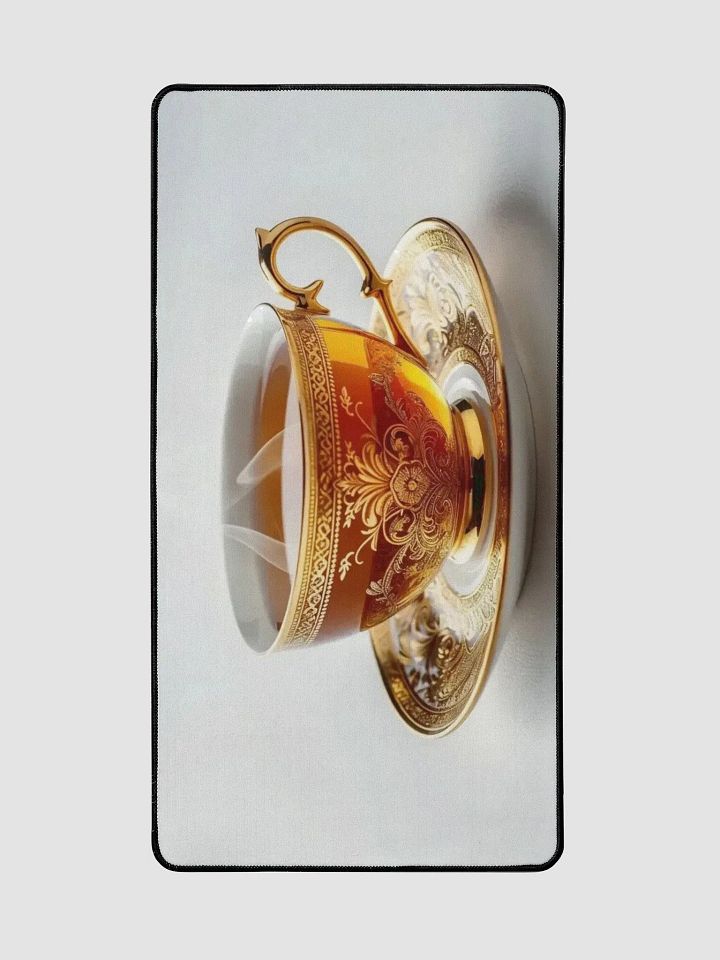 Golden Tea Delight Desk Mat product image (2)