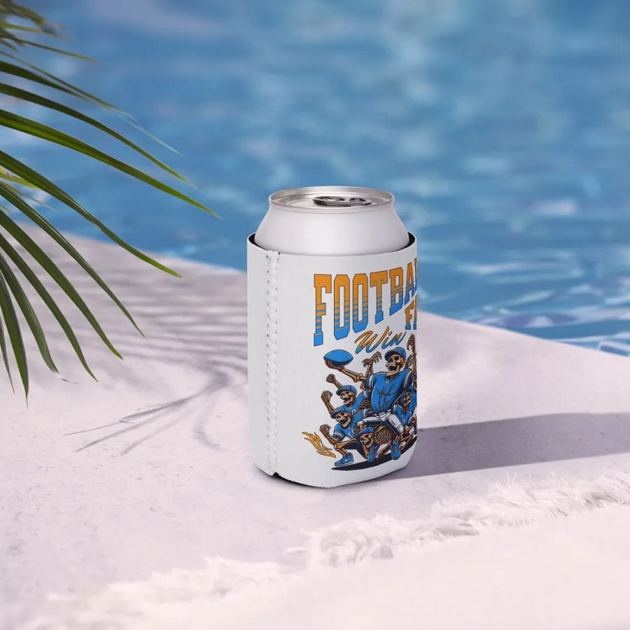 Football Fan Skeleton Touchdown Can Cooler product image (7)