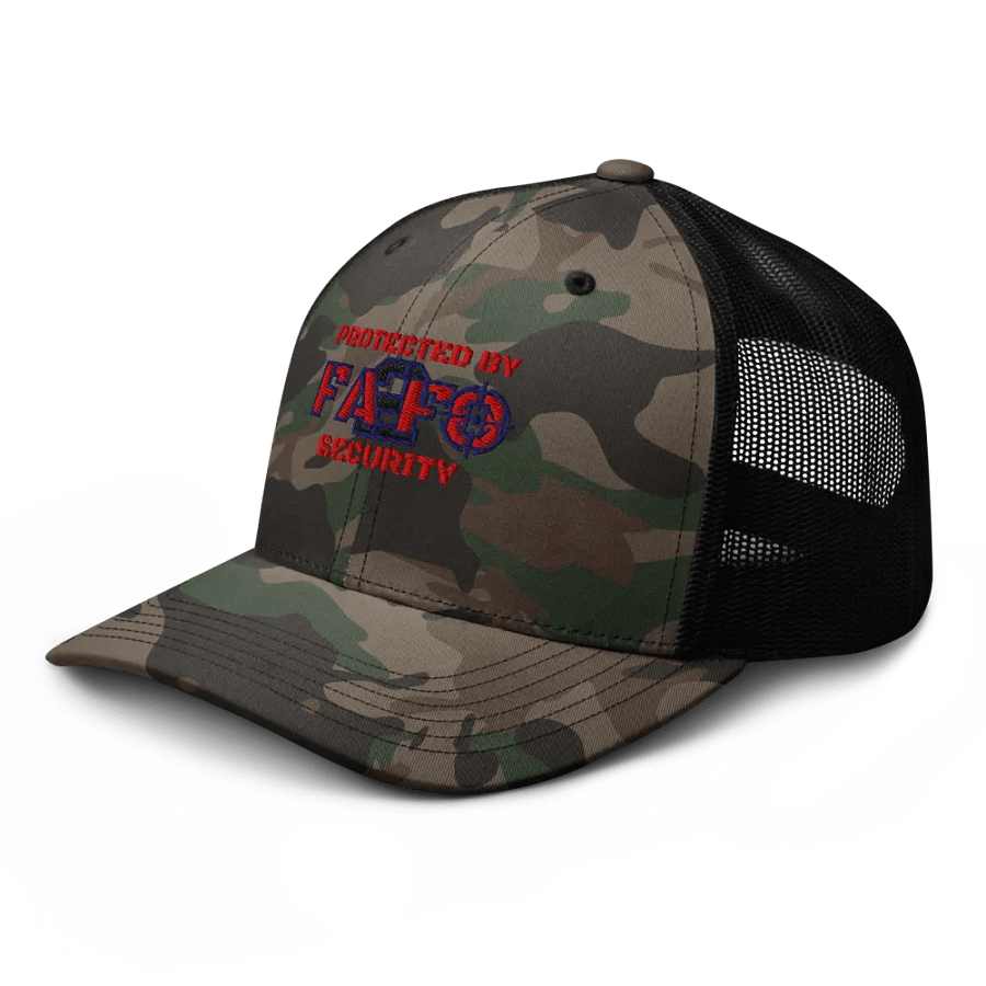 FA2FO Security Camo Trucker Hat product image (4)