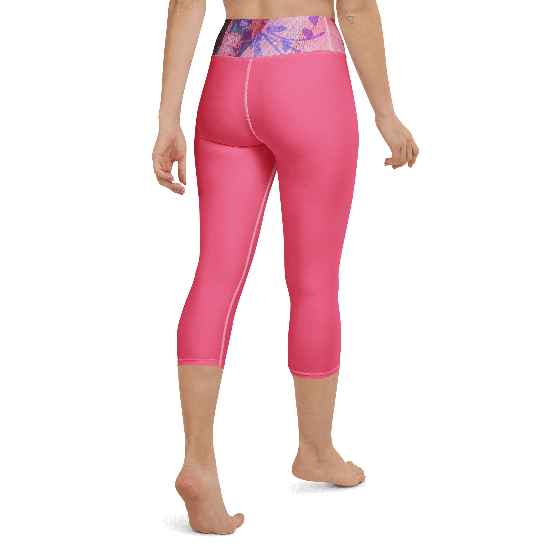 Paradise Breeze Brink Pink Yoga Capri Leggings product image (5)
