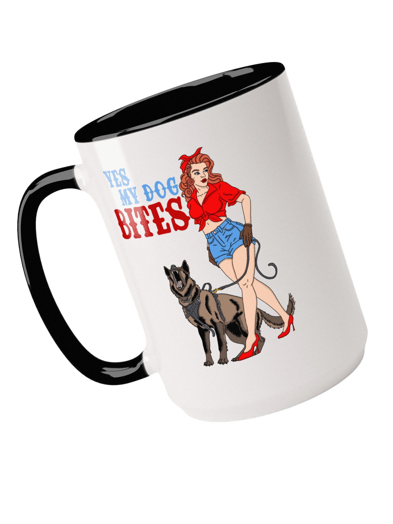Yes My Dog Bites - 15oz Ceramic Mug product image (4)