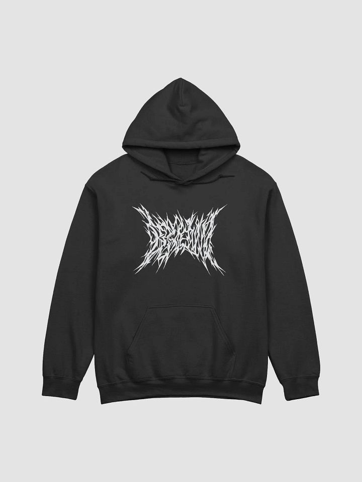Death Metal Logo Hoodie (White Text) product image (1)