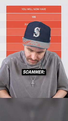 Scammer Checks my Live Stream to see Himself