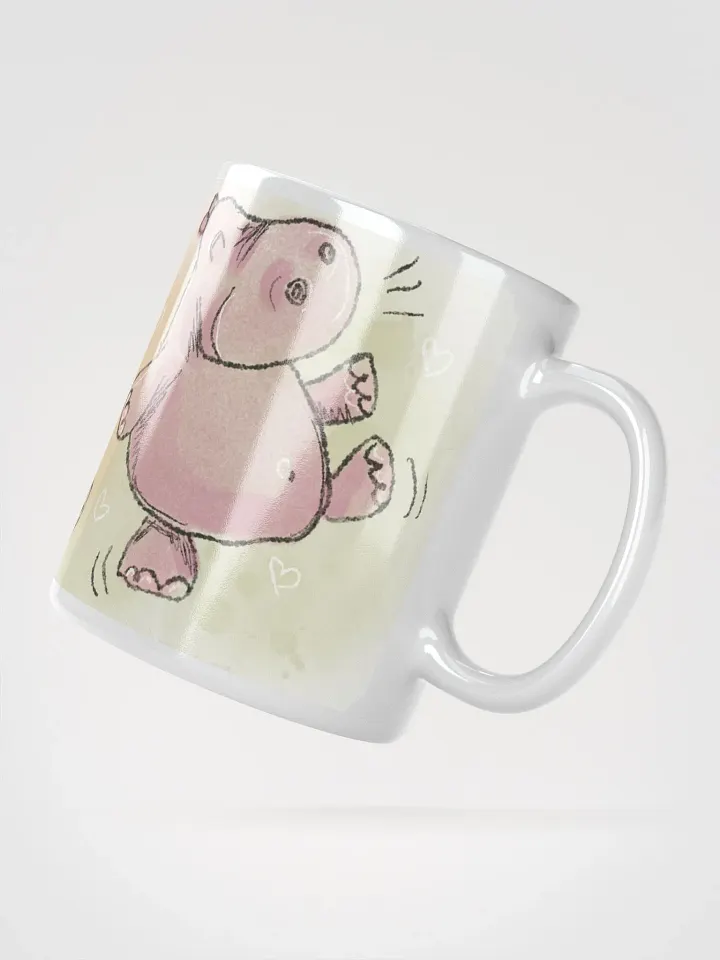 Hand Drawn Cheerful Hippo Trio Mug product image (5)