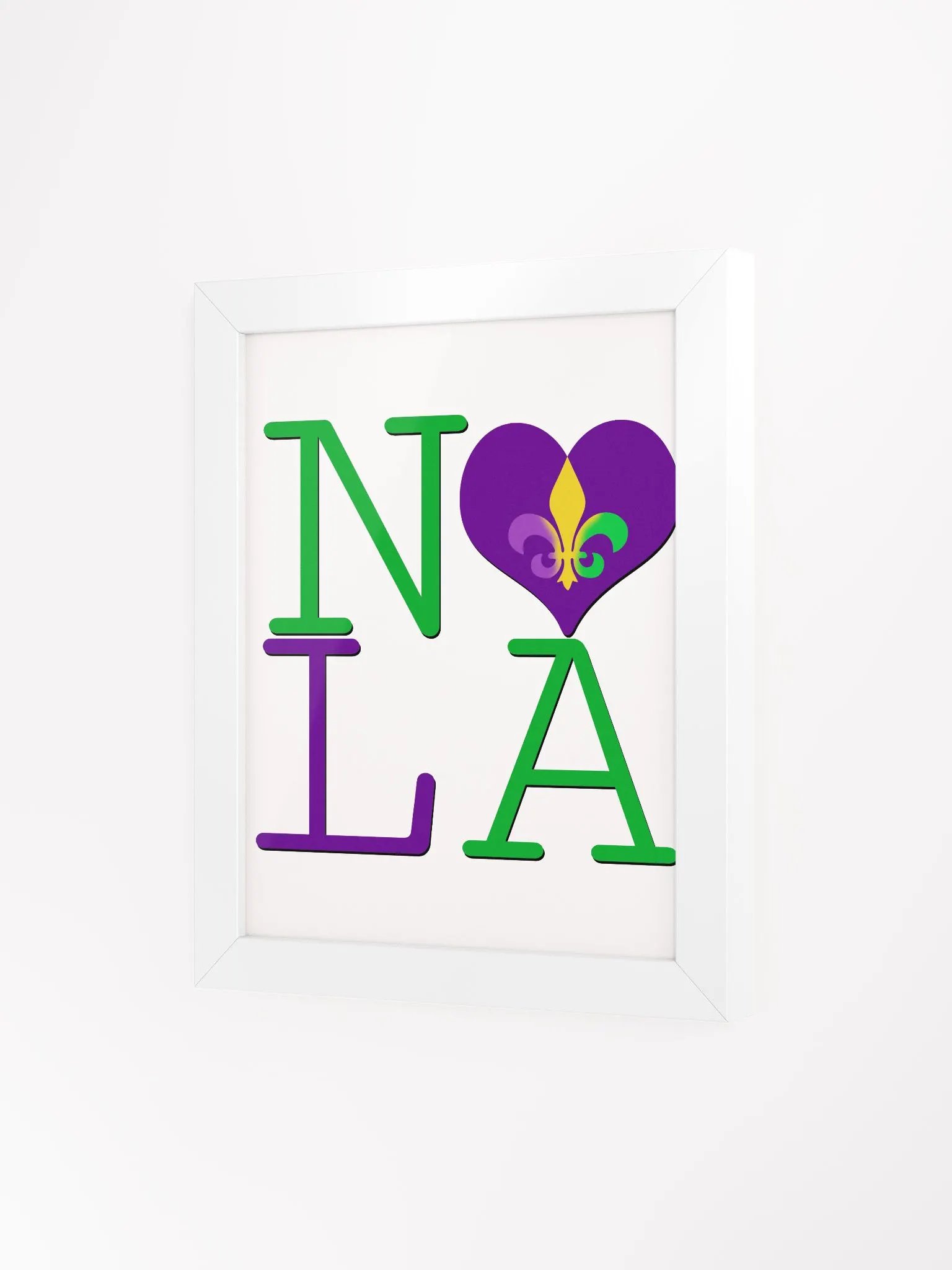 I LOVE NOLA **BIGSHOT POSTER** (MARDI GRAS + IMAGE POP) product image (3)