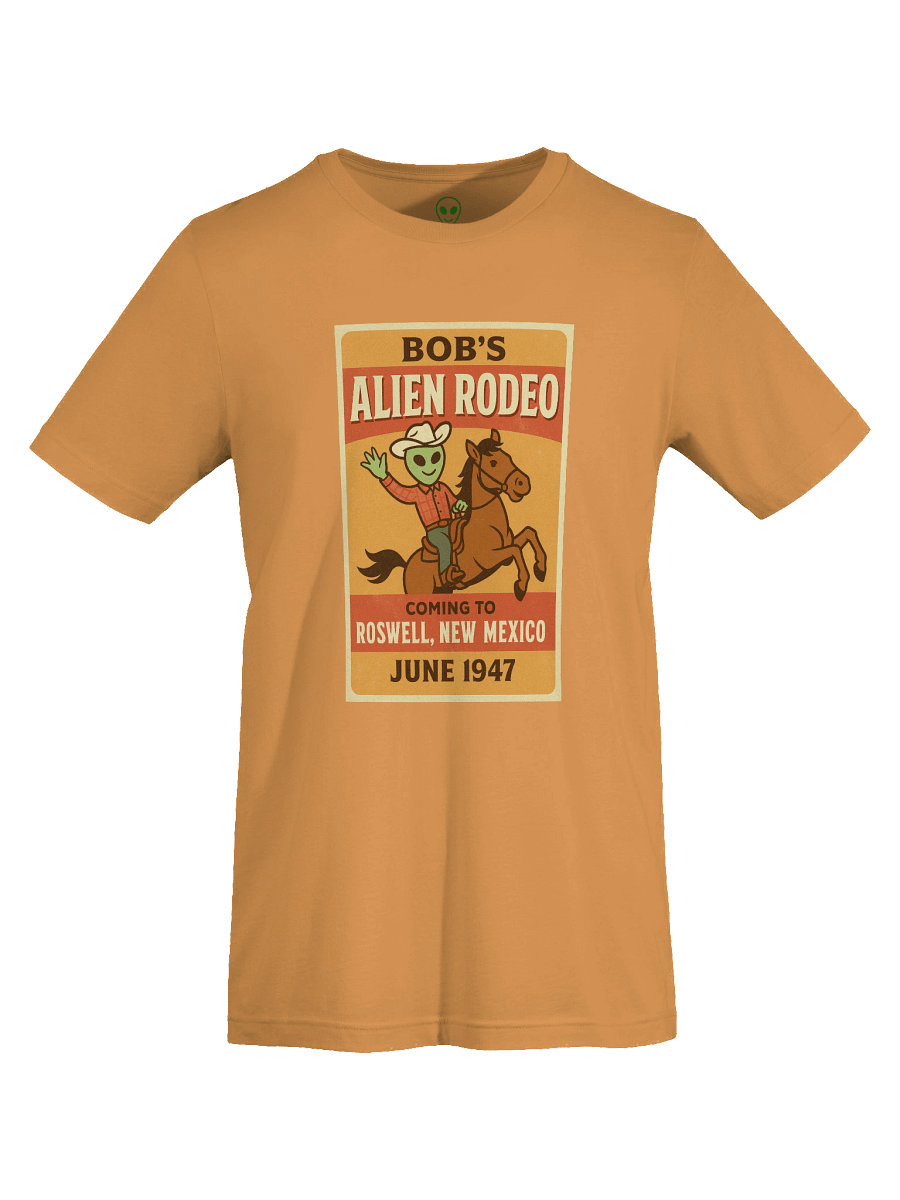 Roswell Alien Cowboy Vintage Rodeo Poster Unisex T-Shirt product image (55)